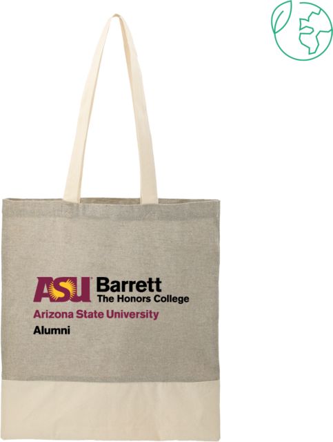 Arizona State Split Recycled Cotton Twill Convention Tote Barrett The Honors College Alumni - ONLINE ONLY