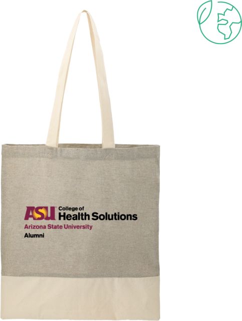 Arizona State Split Recycled Cotton Twill Convention Tote College of Health Solutions Alumni - ONLINE ONLY