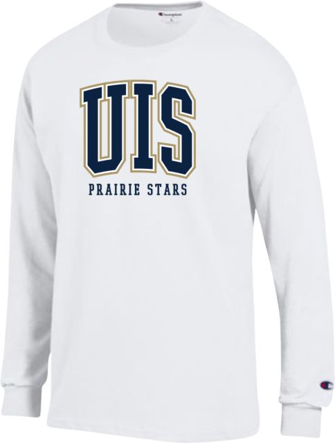 UIS Champion Long Sleeve T Shirt Arched UIS Prairie Stars - ONLINE ONLY