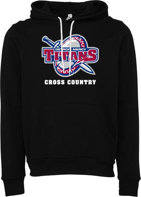 Detroit Mercy Bella + Canvas Fleece Hood Cross Country - Detroit Mercy - ONLINE ONLY
