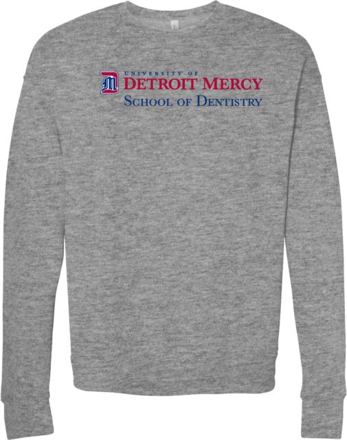 Detroit Mercy Bella + Canvas Fleece Crew Detroit Mercy School of Dentistry - ONLINE ONLY
