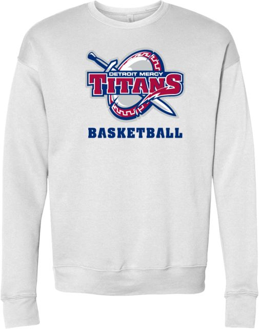 Detroit Mercy Bella + Canvas Fleece Crew Basketball - Detroit Mercy - ONLINE ONLY