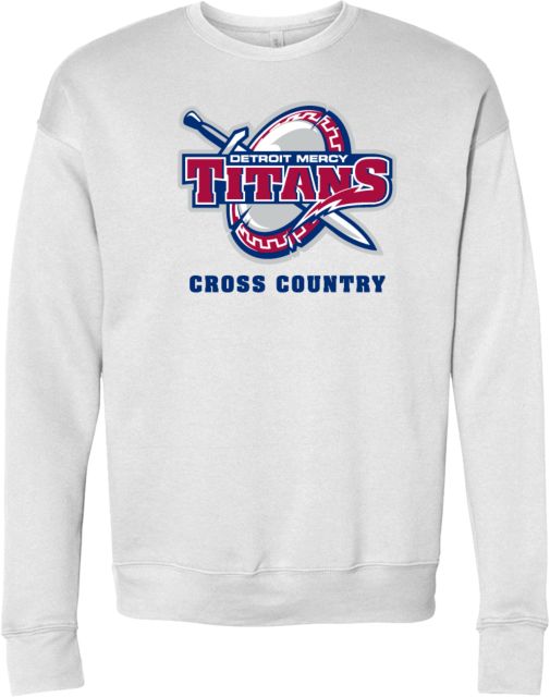 Detroit Mercy Bella + Canvas Fleece Crew Cross Country - Detroit Mercy - ONLINE ONLY