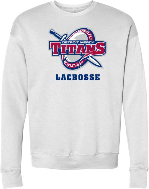 Detroit Mercy Bella + Canvas Fleece Crew Lacrosse - Detroit Mercy - ONLINE ONLY