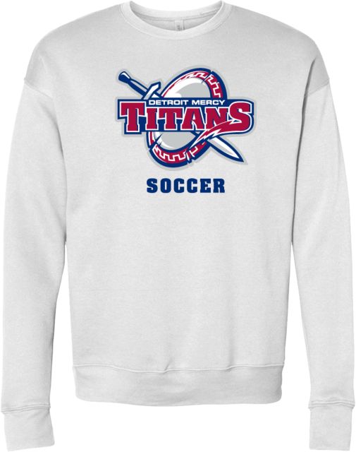 Detroit Mercy Bella + Canvas Fleece Crew Soccer - Detroit Mercy - ONLINE ONLY