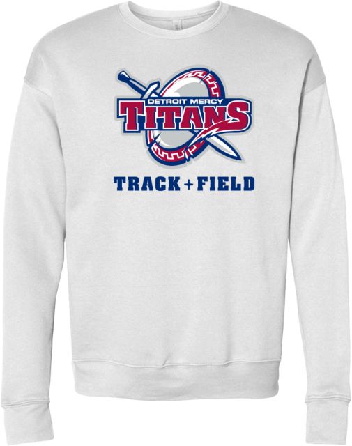 Detroit Mercy Bella + Canvas Fleece Crew Track and Field - Detroit Mercy - ONLINE ONLY