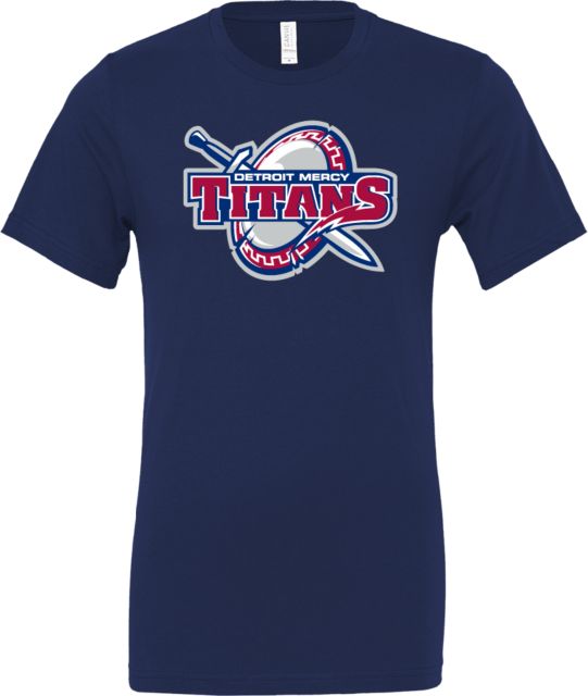 Detroit Mercy Bella + Canvas Jersey Cotton T Shirt Detroit Mercy Titans Athletic Mark - ONLINE ONLY