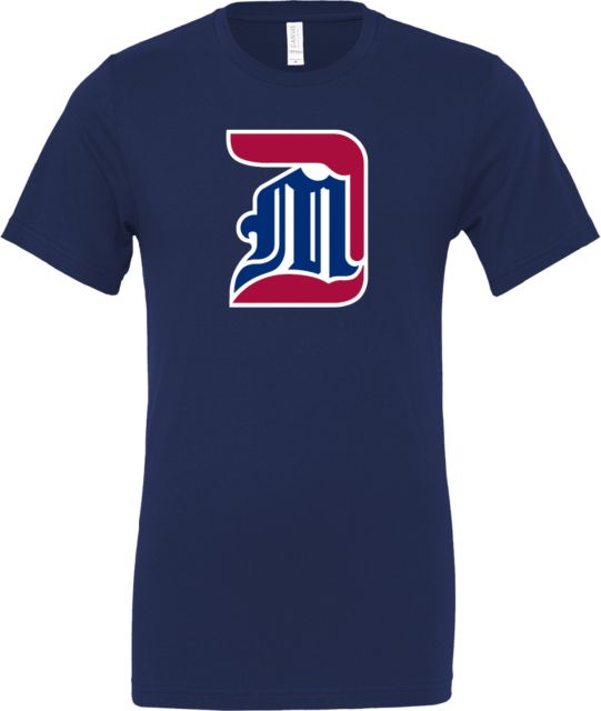 Detroit Mercy Bella + Canvas Jersey Cotton T Shirt Detroit Mercy Athletic Monogram - PLUS - ONLINE ONLY