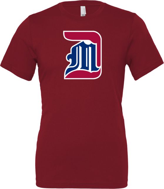 Detroit Mercy Bella + Canvas Jersey Cotton T Shirt Detroit Mercy Athletic Monogram - PLUS - ONLINE ONLY