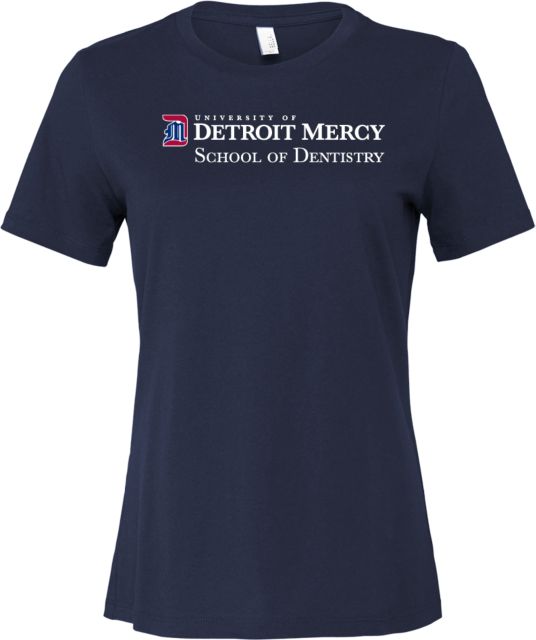 Detroit Mercy Bella + Canvas Womens Relaxed Cotton T Shirt Detroit Mercy School of Dentistry - ONLINE ONLY