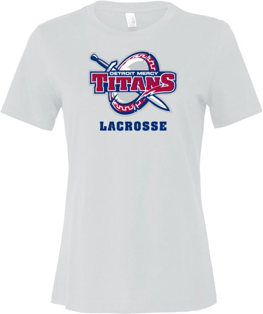 Detroit Mercy Bella + Canvas Womens Relaxed Cotton T Shirt Lacrosse - Detroit Mercy - ONLINE ONLY