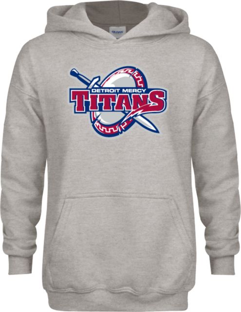 Detroit Mercy Youth Fleece Hood Detroit Mercy Titans Athletic Mark - ONLINE ONLY
