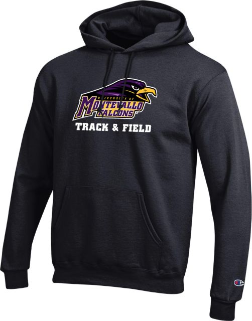 Montevallo Champion Fleece Hoodie Montevallo Falcons Track and Field - ONLINE ONLY