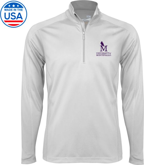 Montevallo Syntrel Interlock 1/4 Zip University of Montevallo Institutional Mark Stacked - ONLINE ONLY