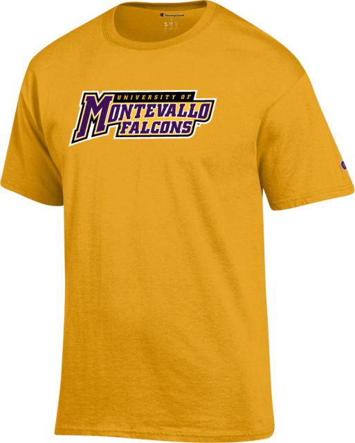 Montevallo Champion T Shirt Montevallo Falcons Athletics Wordmark - ONLINE ONLY