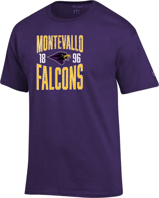 Montevallo Champion T Shirt Montevallo Falcons Est Yr Distressed - ONLINE ONLY