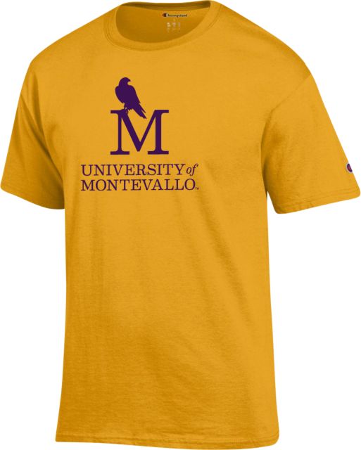 Montevallo Champion T Shirt University of Montevallo Institutional Mark Stacked - ONLINE ONLY