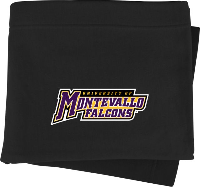 Montevallo Sweatshirt Blanket Montevallo Falcons Athletics Wordmark - ONLINE ONLY