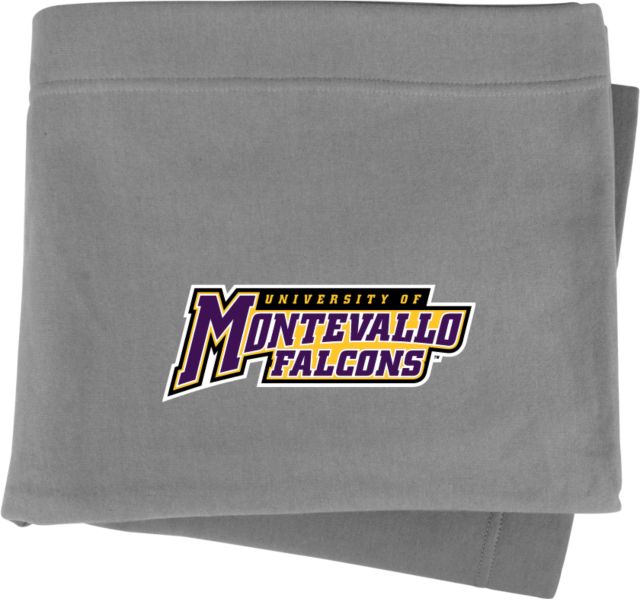 Montevallo Sweatshirt Blanket Montevallo Falcons Athletics Wordmark - ONLINE ONLY