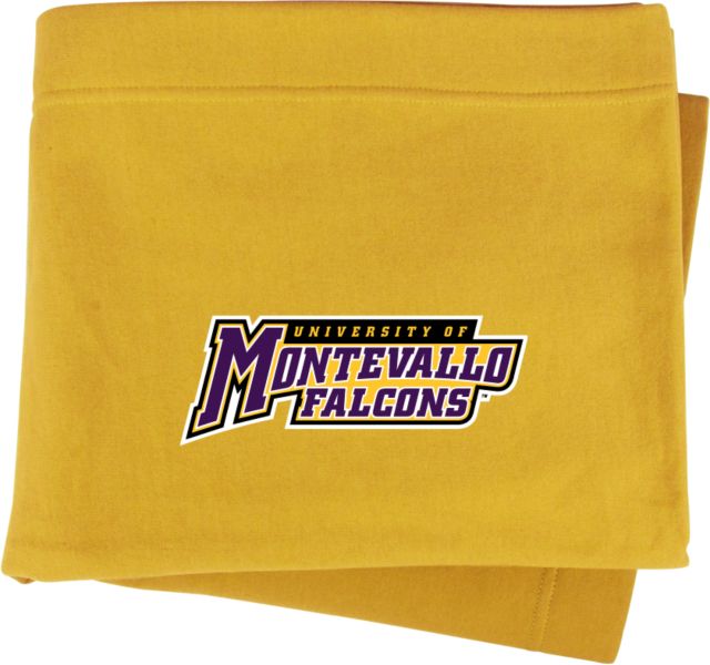 Montevallo Sweatshirt Blanket Montevallo Falcons Athletics Wordmark - ONLINE ONLY