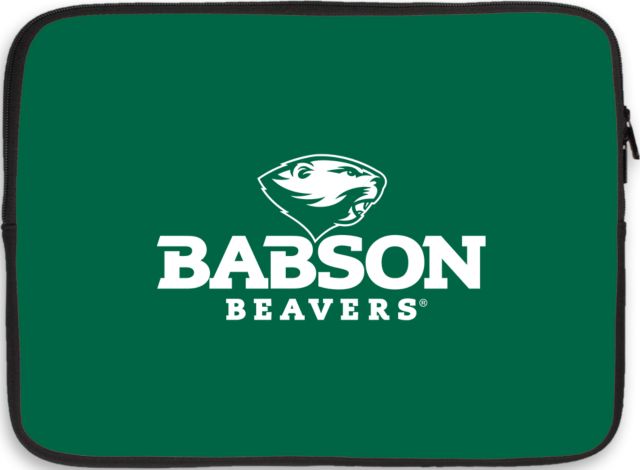 Babson 15 inch Neoprene Laptop Sleeve Primary Mark - ONLINE ONLY
