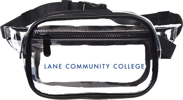 Lane Community Clear Fanny Pack Flat Wordmark - ONLINE ONLY