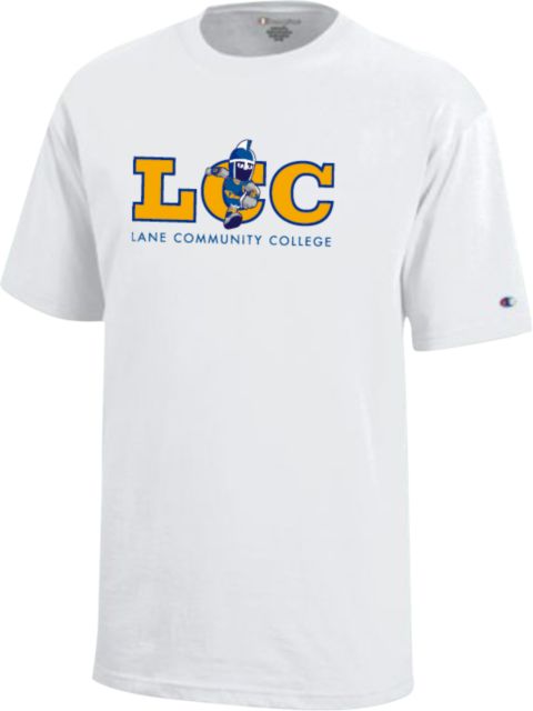 Lane Community Champion Youth Short Sleeve Tee Mascot LCC Full Name - ONLINE ONLY