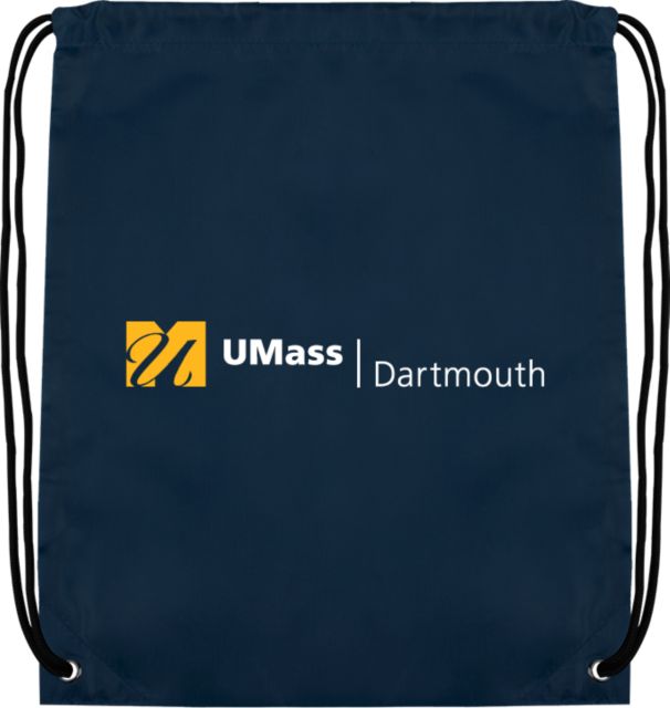 UMass Dartmouth Drawstring Backpack UMass Dartmouth University Logo - ONLINE ONLY