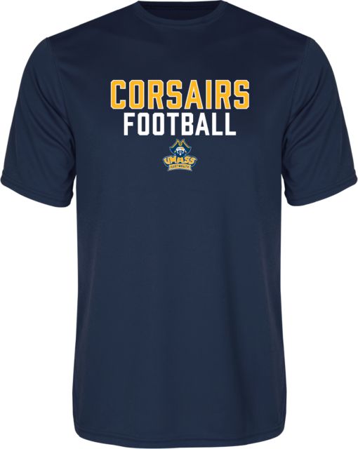 UMass Dartmouth Performance Tee UMass Corsairs Football - ONLINE ONLY