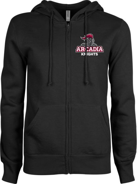 Arcadia ENZA Womens Fleece Full Zip Hoodie Arcadia Knights Stacked - ONLINE ONLY