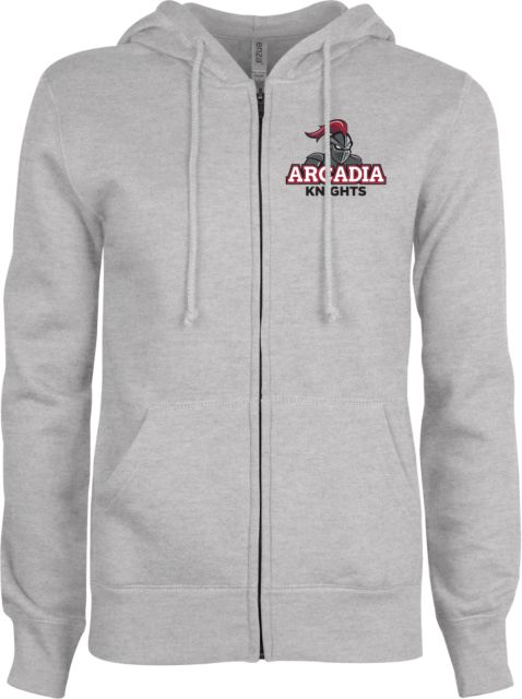 Arcadia ENZA Womens Fleece Full Zip Hoodie Arcadia Knights Stacked - ONLINE ONLY