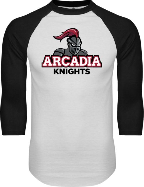 Arcadia Raglan Baseball T Shirt Arcadia Knights Stacked - ONLINE ONLY