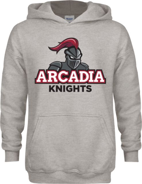 Arcadia Youth Fleece Hood Arcadia Knights Stacked - ONLINE ONLY