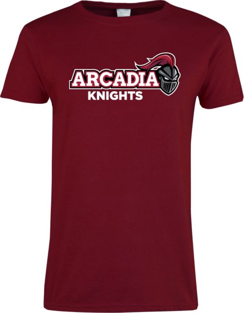 Arcadia Next Level Womens Cardinal Short Sleeve Tee Official Logo - ONLINE ONLY