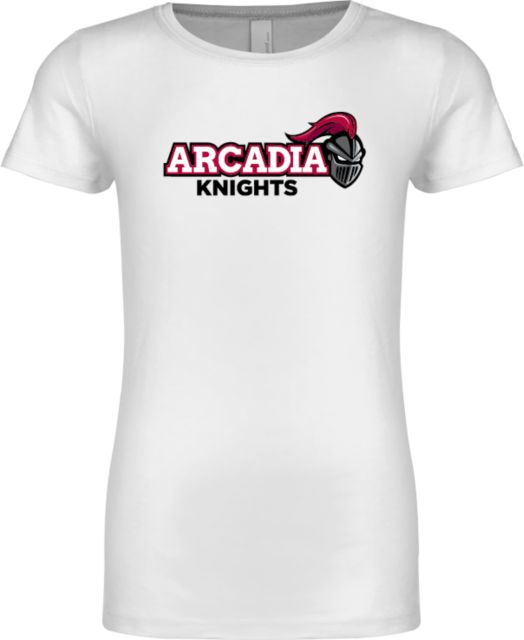 Arcadia Next Level Girls Fashion Fit T Shirt Official Logo - ONLINE ONLY