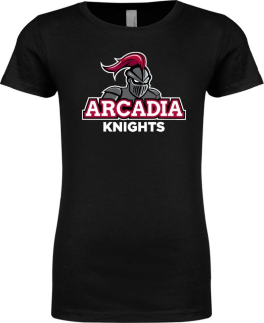Arcadia Next Level Girls Fashion Fit T Shirt Arcadia Knights Stacked - ONLINE ONLY