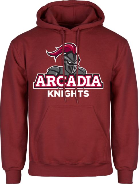 Arcadia Cardinal Fleece Hoodie Arcadia Knights Stacked - ONLINE ONLY