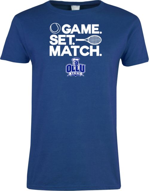 OLLU Ladies T Shirt Tennis Design ONLINE ONLY