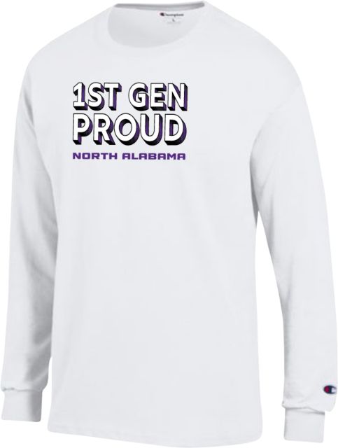 North Alabama Champion Long Sleeve T Shirt First Gen Proud - ONLINE ONLY