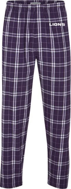 North Alabama Boxercraft Unisex Heritage Flannel Pajama Pant Lions Wordmark - ONLINE ONLY