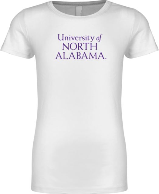 North Alabama Next Level Girls Fashion Fit T Shirt Institutional Wordmark - ONLINE ONLY