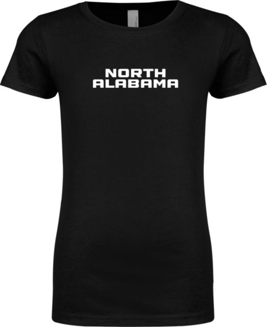North Alabama Next Level Girls Fashion Fit T Shirt North Alabama Wordmark Vertical - ONLINE ONLY