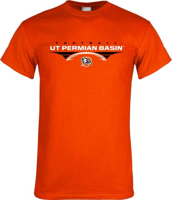 UT Permian Basin T Shirt UT Permian Basin Football Flat w/ Football - ONLINE ONLY