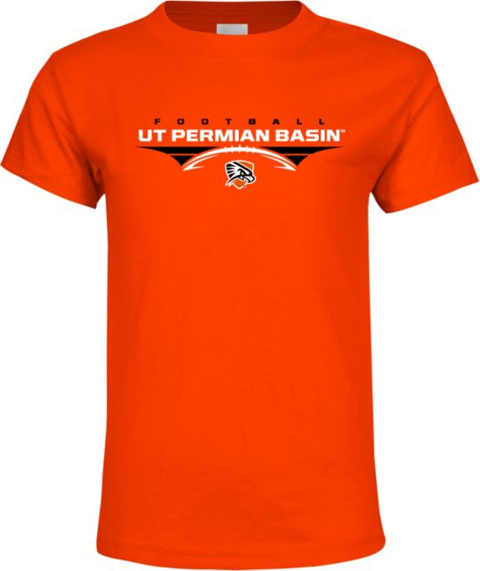 UT Permian Basin Youth T Shirt UT Permian Basin Football Flat w/ Football - ONLINE ONLY
