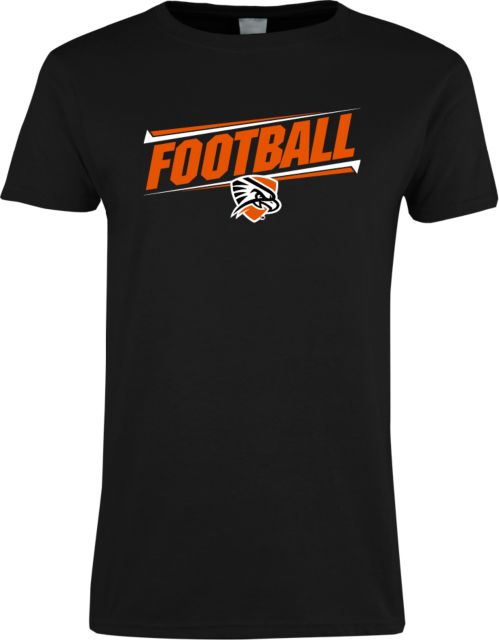 UT Permian Basin Ladies T Shirt Football Slanted w/Falcon Shield - ONLINE ONLY
