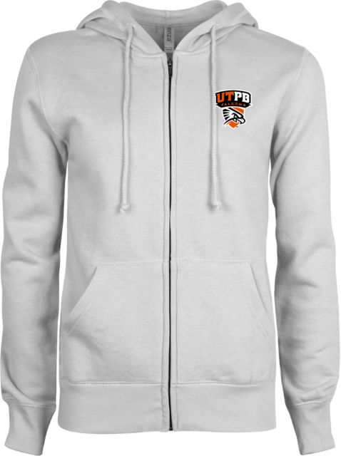 UT Permian Basin ENZA Ladies Fleece Full Zip Hoodie Official Logo - ONLINE ONLY