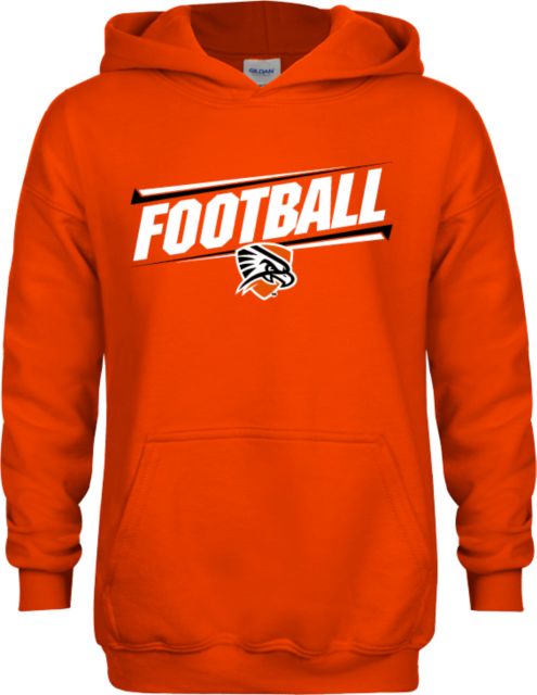UT Permian Basin Youth Fleece Hoodie Football Slanted w/Falcon Shield - ONLINE ONLY