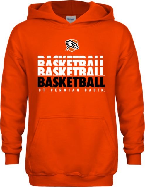 UT Permian Basin Youth Fleece Hoodie UT Permian Basin Basketball Repeating - ONLINE ONLY