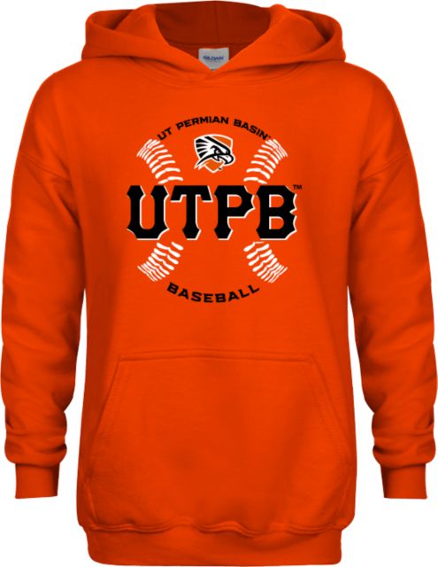 UT Permian Basin Youth Fleece Hoodie UTPB Baseball w/ Seams - ONLINE ONLY