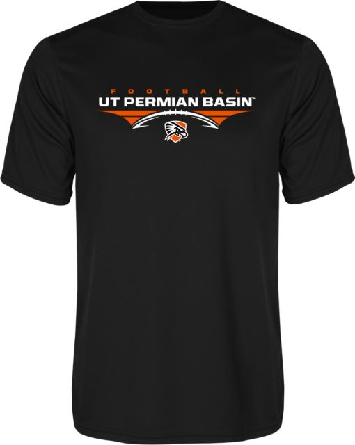 UT Permian Basin Performance Tee UT Permian Basin Football Flat w/ Football - ONLINE ONLY